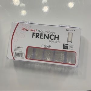 Miss Ana Professional French Nail Tips- Clear